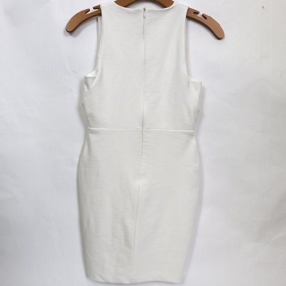 Zara White Bachelorette Body Con Mini Dress - Picture 3 of 6